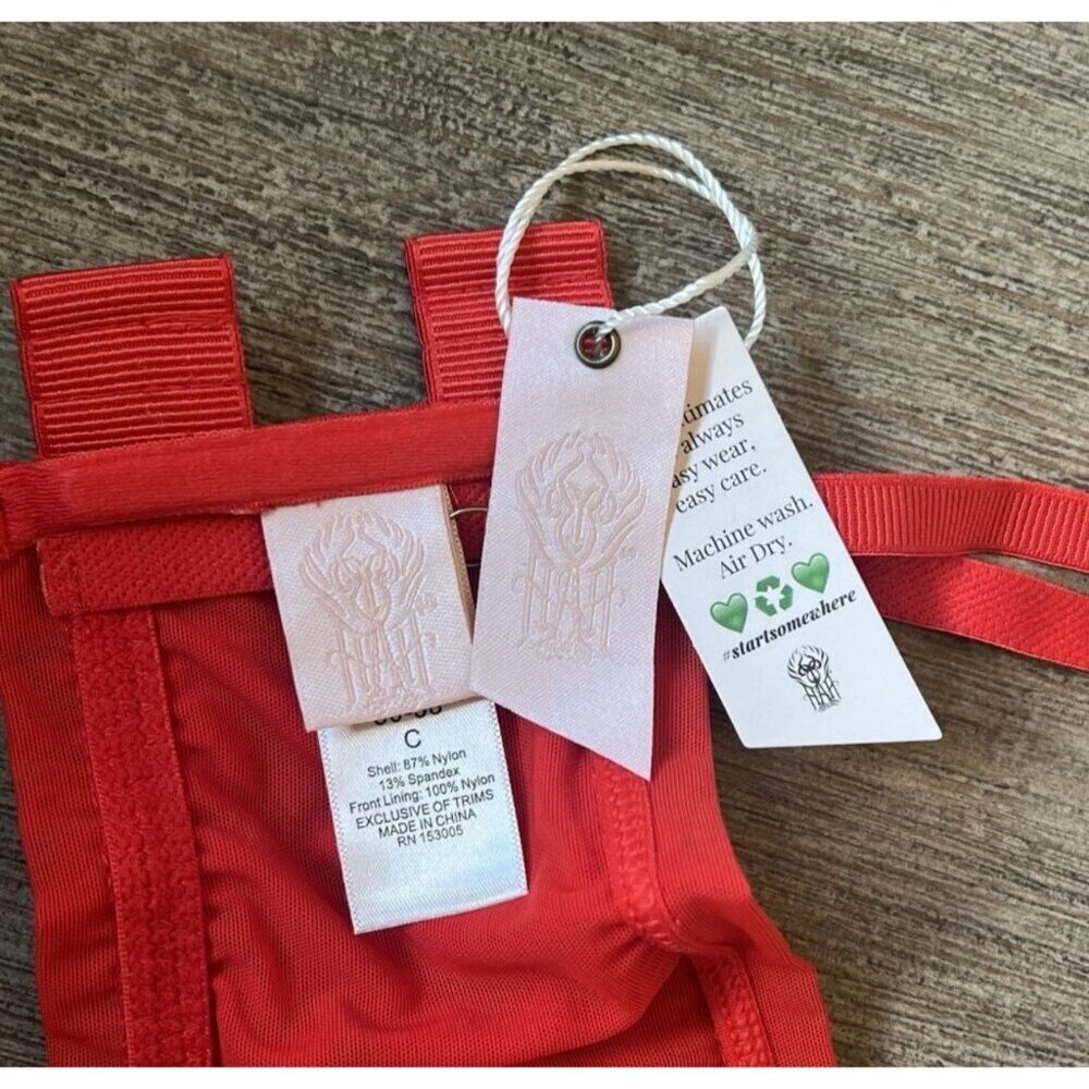 NWT We are HAH Free People Set Wired Bra Thong Panty 30-38C 30C 32C 34C 36C 38C - Picture 8 of 16